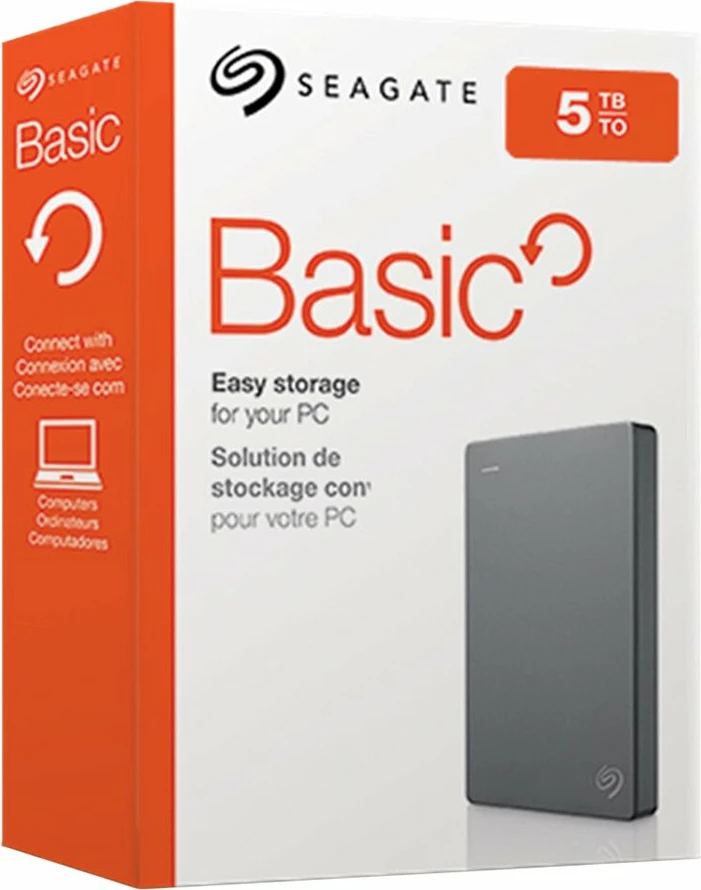 Hard disk i jashtëm Seagate Basic 5TB 2.5\" USB 3.0, i zi