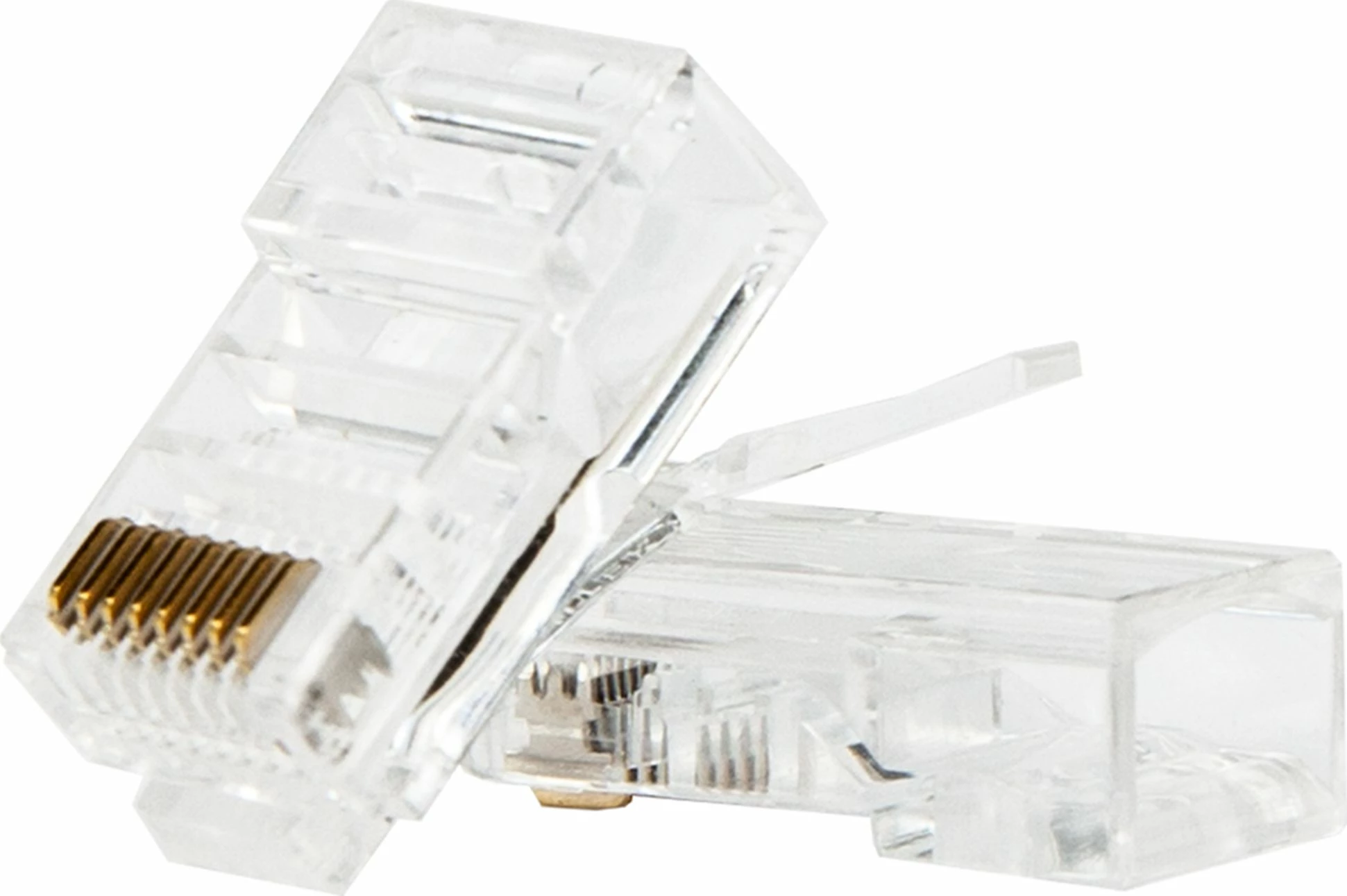 Konektor modular RJ45 Unitek Y-OT18TP Cat.5e, 100 copë, transparent