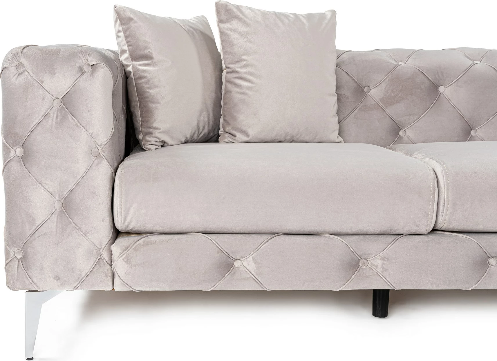 Divan katër vendesh Atelier del Sofa, Como, ngjyrë gri e çelët