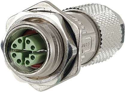 Prizë industriale M12 METZ CONNECT, Cat6A X-coded, IP67, metalike