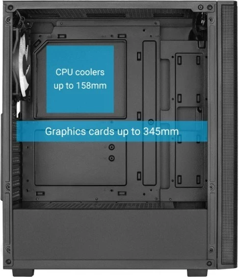 Kasë Aerocool PGS Designer-G-BK-V1, e zezë