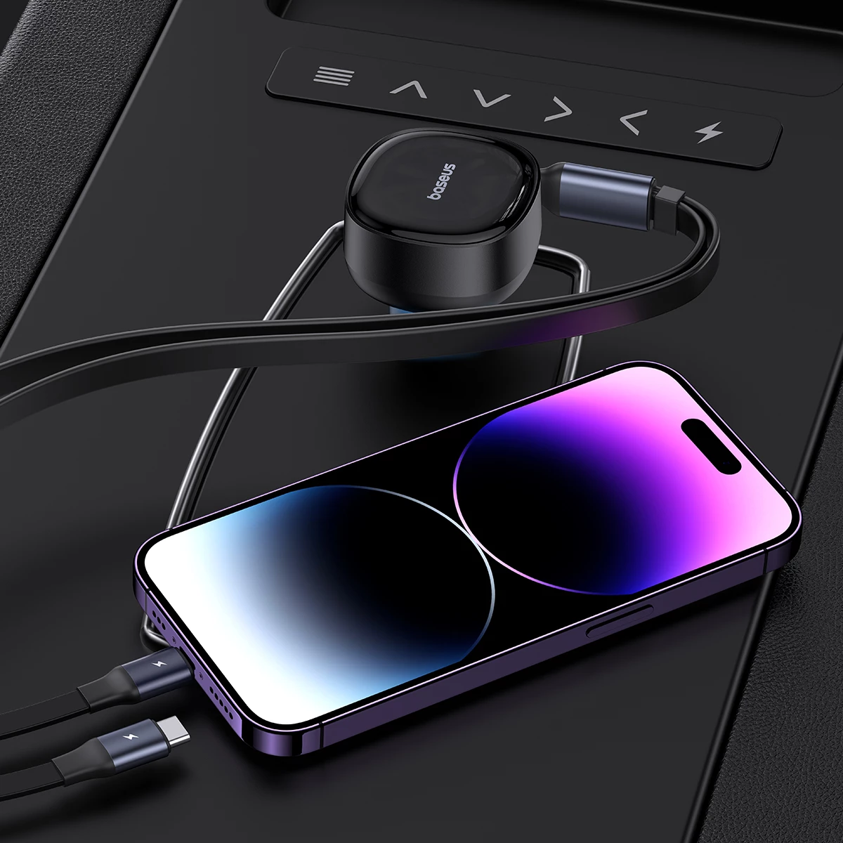 Karikues veture Baseus Enjoyment, 60W, me kabllo USB-C/Lightning, i zi