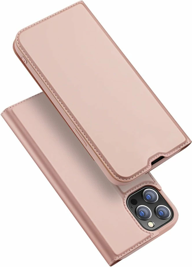 Mbështjellës Dux Ducis Skin Pro Bookcase për iPhone 13 Pro, rozë