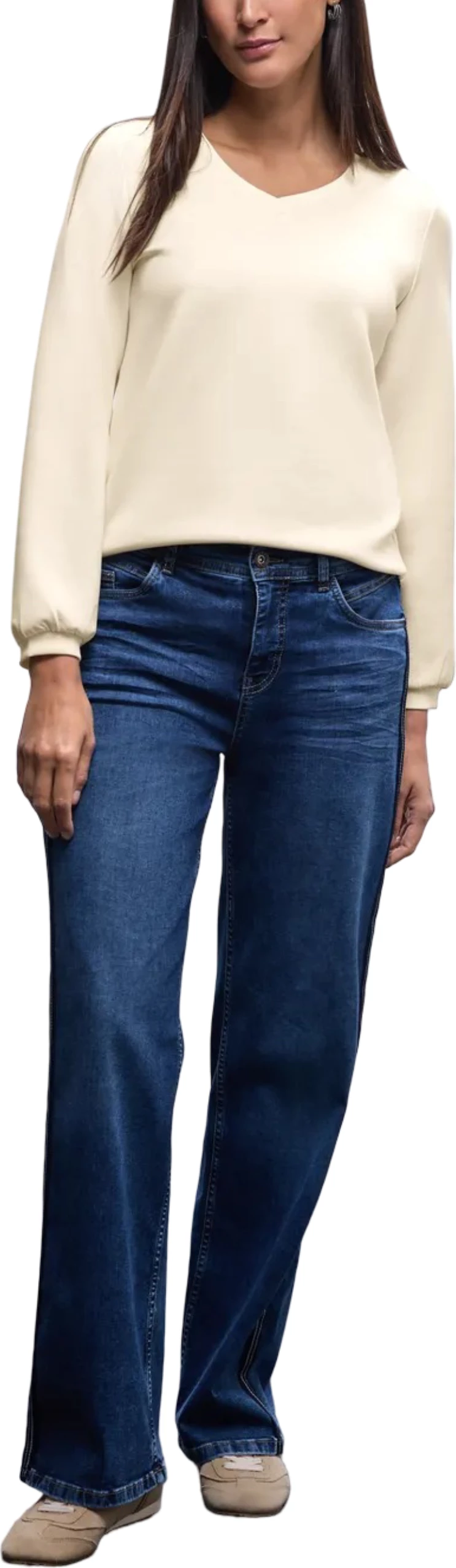 Duks për femra Street One EOS Silk Look 323840, bezhë e çelët [Madhësia: 36]