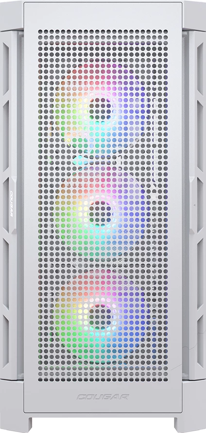Kasë COUGAR AIRFACE PRO RGB, Midi Tower, E-ATX/ATX, 4x120mm RGB, USB-C, e bardhë