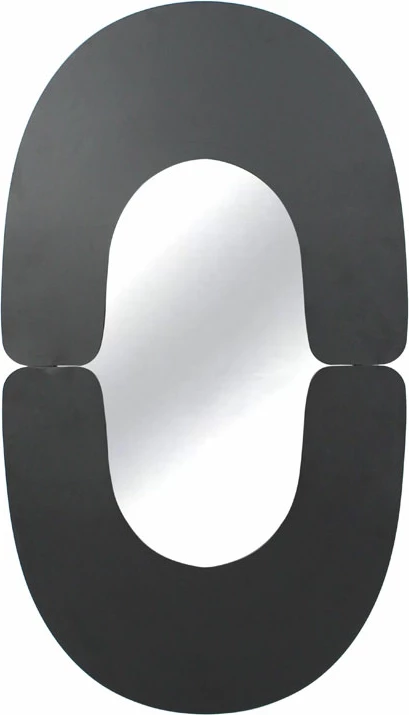 Pasqyrë Arches, ngjyrë e zezë matte, 45.5x2x80cm