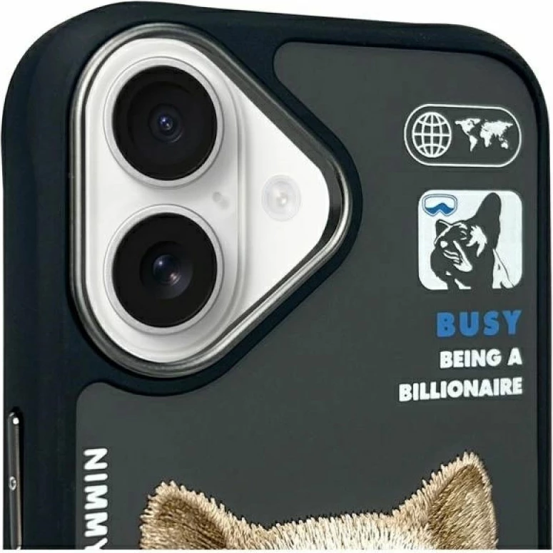 Kutia për iPhone Nimmy Cool&Cute 2.0 Dog, e zezë
