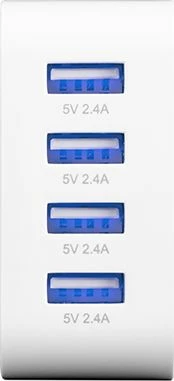 Karikues rrjeti Modecom MC-4U 40W 4x USB-A 2.4A, i bardhë