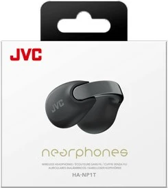 Kufje TWS JVC HA-NP1TBU, earcuff, open-back, të zeza
