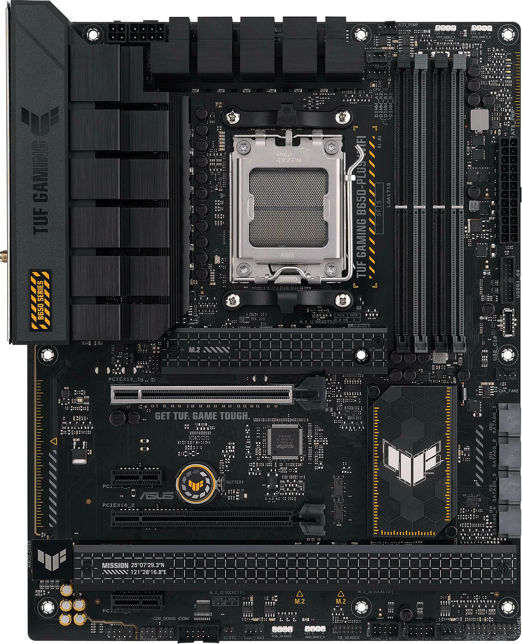 Pllakë amë Asus TUF Gaming B650-Plus WiFi, ATX, DDR5, AM5, WiFi 6/Bluetooth, e zezë