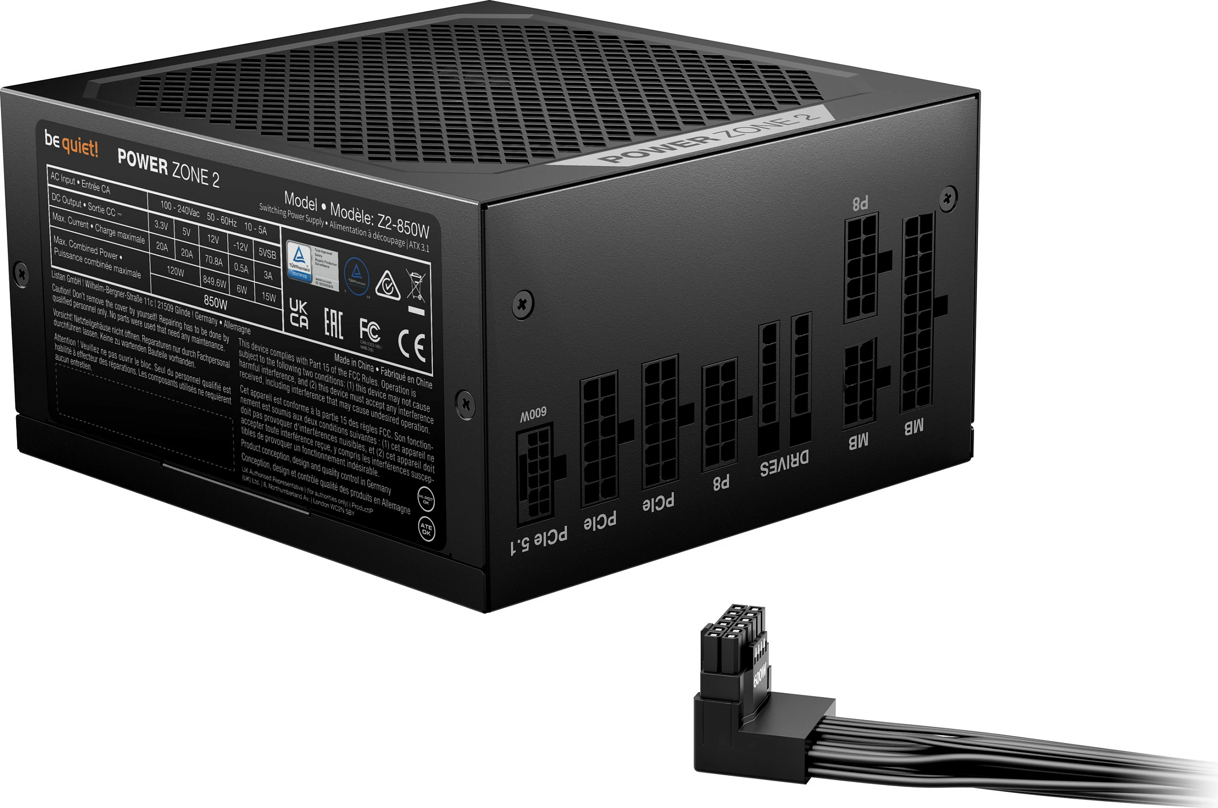 Furnizues energjie Be Quiet! Power Zone 2 850W, 80 PLUS Platinum