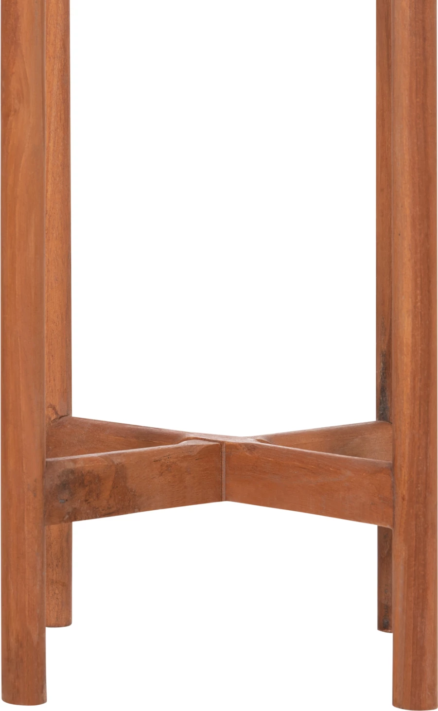 Vazo e brendshme RENTIL, fibër-cement, vija të zeza dhe të bardha, bazë dru tik, 23x60cm