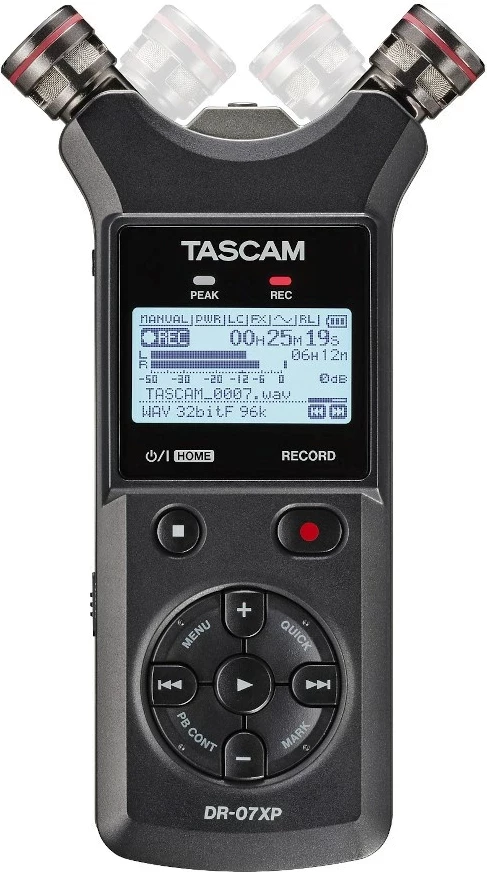 Regjistrues portativ TASCAM DR-07XP, USB Type-C, i zi