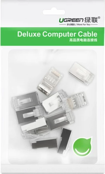 Konektor rrjeti RJ45 UGREEN 20333 Cat6 (paketë 10 copë)