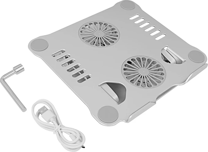 Stand për laptop Tech Time Adjustable Laptop Stand with 2 Fans