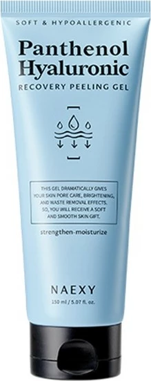 Peeling Gel për fytyrë Naexy Panthenol Hyaluronic Recovery për femra, 150ml
