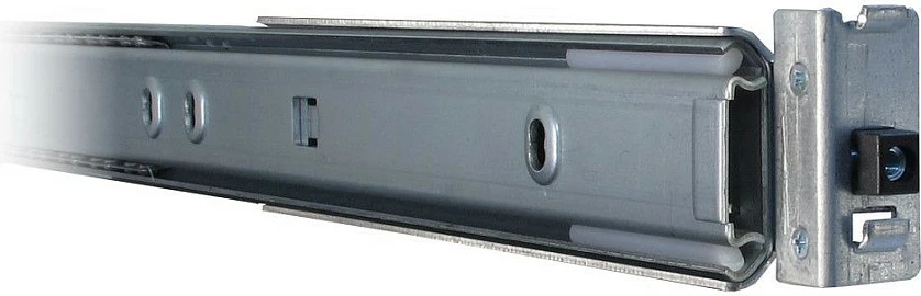 Set shina teleskopike Inter-Tech 18" për rack 1U, 455 mm, argjend