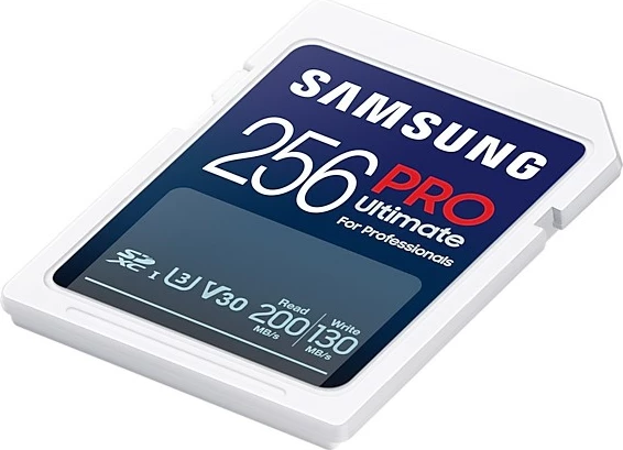 Kartelë SD Samsung PRO Ultimate 256GB, SDXC, Class 10, UHS-I, e bardhë
