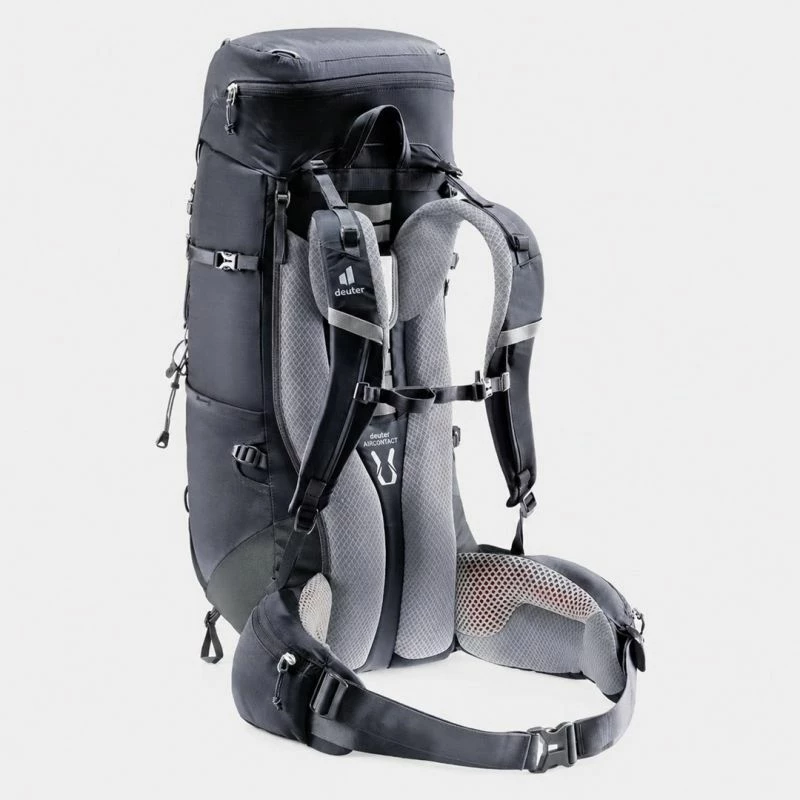 Çantë shpine Deuter Aircontact Lite 40 + 10, e zezë/graphite