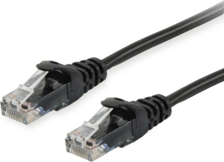 Kabllo rrjeti EQUIP Cat6A 1m, RJ-45, e zezë