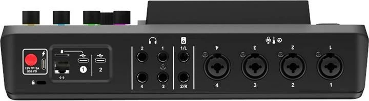 konsolë prodhimi audio, RØDE RodeCaster Pro II, për streaming dhe podcast, e zezë