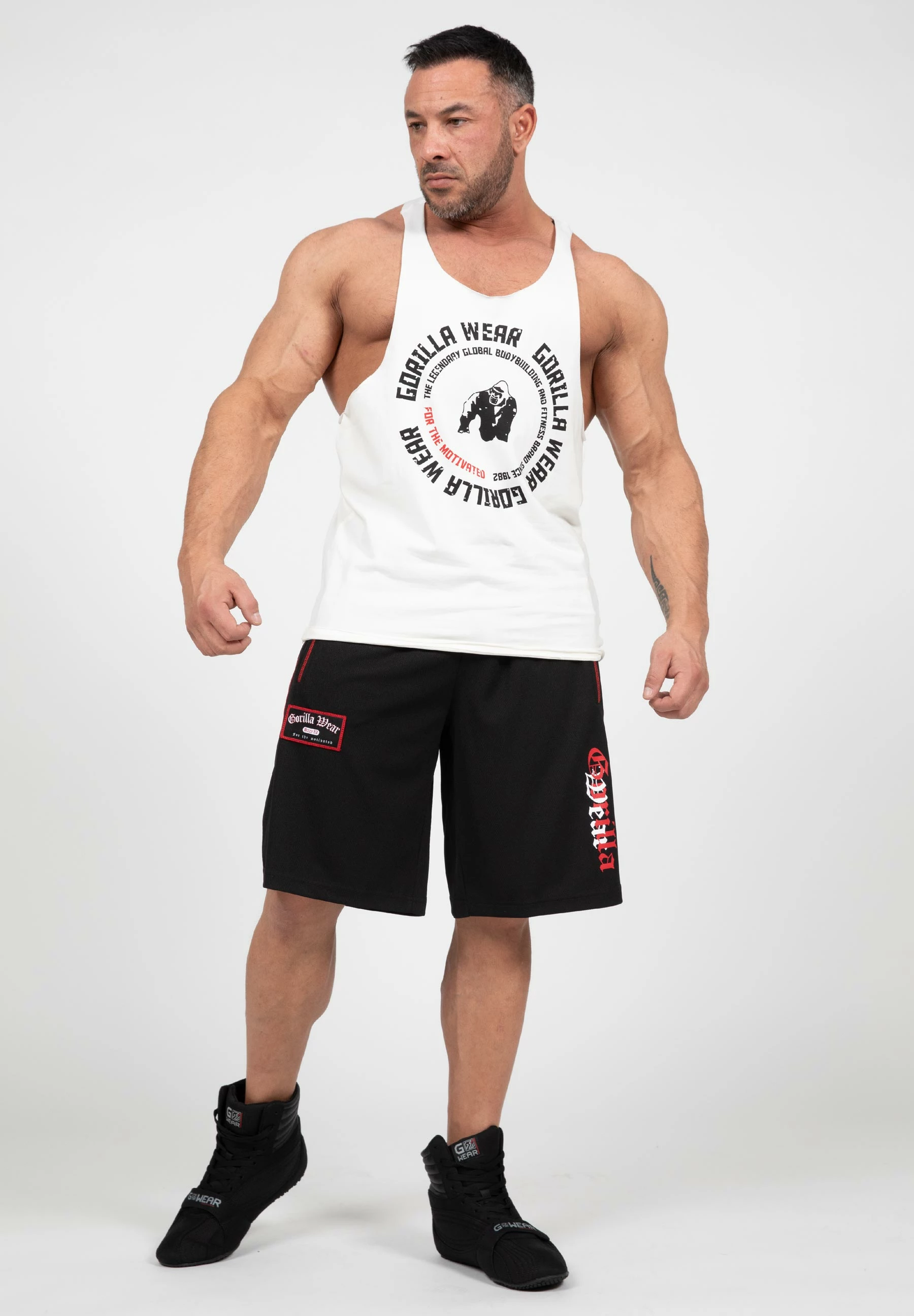 Marlow Mesh Shorts - Black/Red 