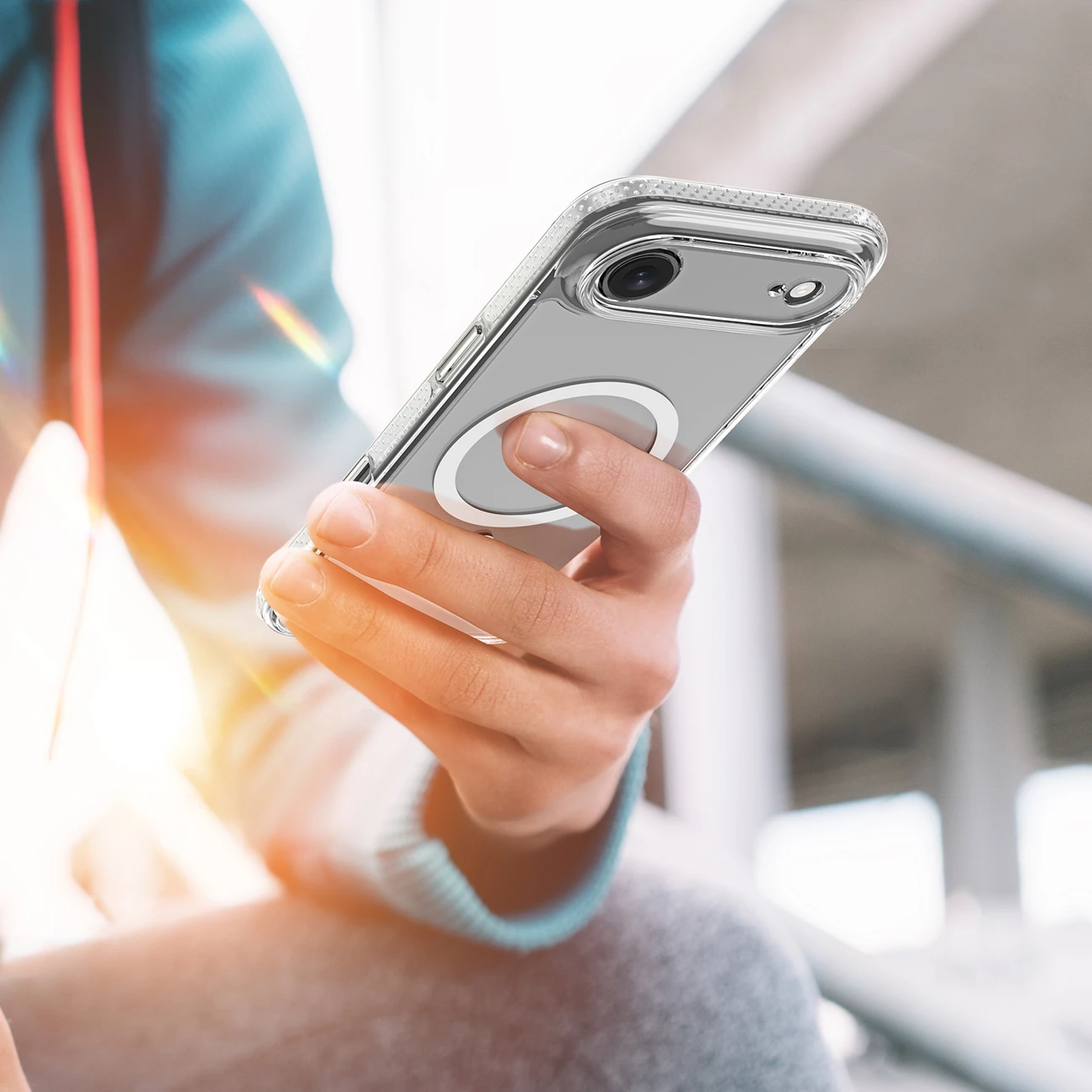 Mbështjellës Dux Ducis Clin Mag për iPhone 17 Air, MagSafe, Transparent