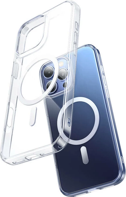 Mbështjellës magnetik McDodo PC-4923 për iPhone 16 Pro Max, transparent