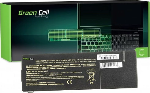 Bateri laptopi Green Cell për Sony Vaio SVS13 / PCG-41214M / PCG-41215L, 11.1V 4200mAh, e zezë