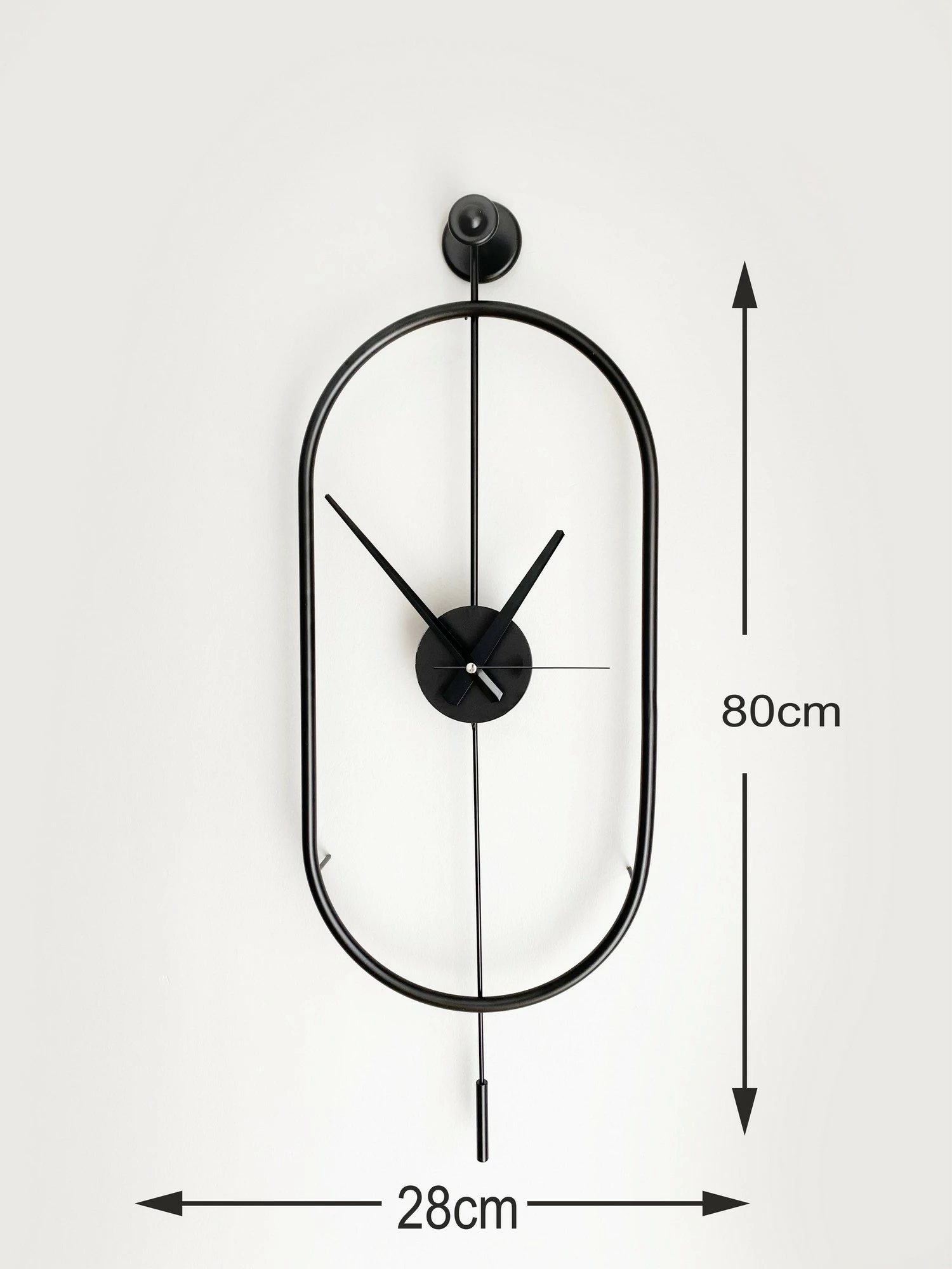Orë muri dekorative prej metali, Wallity, Mclock-00104
