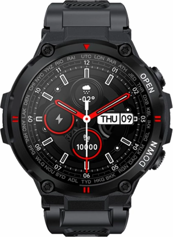 Smartwatch Gravity për të gjithë, e zezë