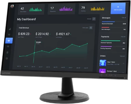 Monitor Lenovo D24-45 , 24" FHD, 75Hz, i zi   