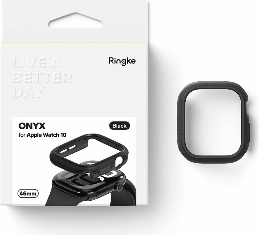Mbështjellës Ringke Onyx për Apple Watch 10, 46mm, Zi