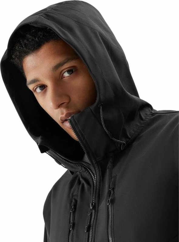 Jakne softshell për meshkuj 4f, të zeza [Madhësia: S]