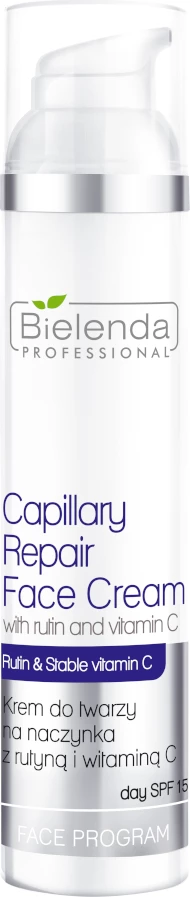 Krem fytyre për femra Bielenda Professional Capillary Repair SPF15, 100ml