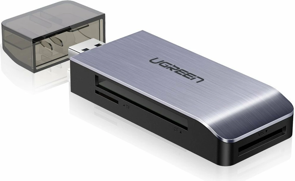 Lexues kartelash Ugreen 50541, USB 3.0, SD/microSD/CF/MS, Gri