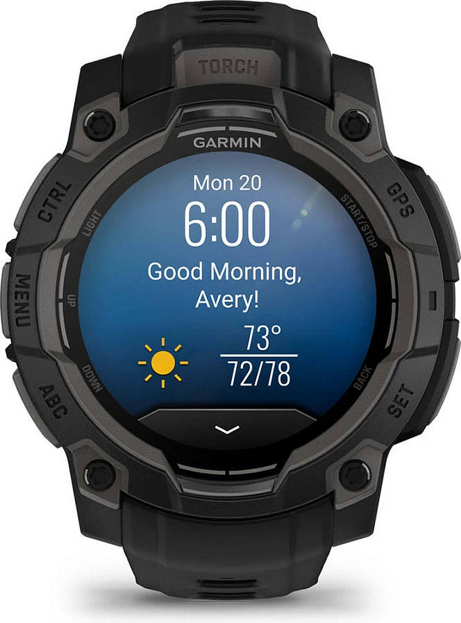 Smartwatch Garmin Instinct 3 AMOLED, 4 GB, GPS, e zezë
