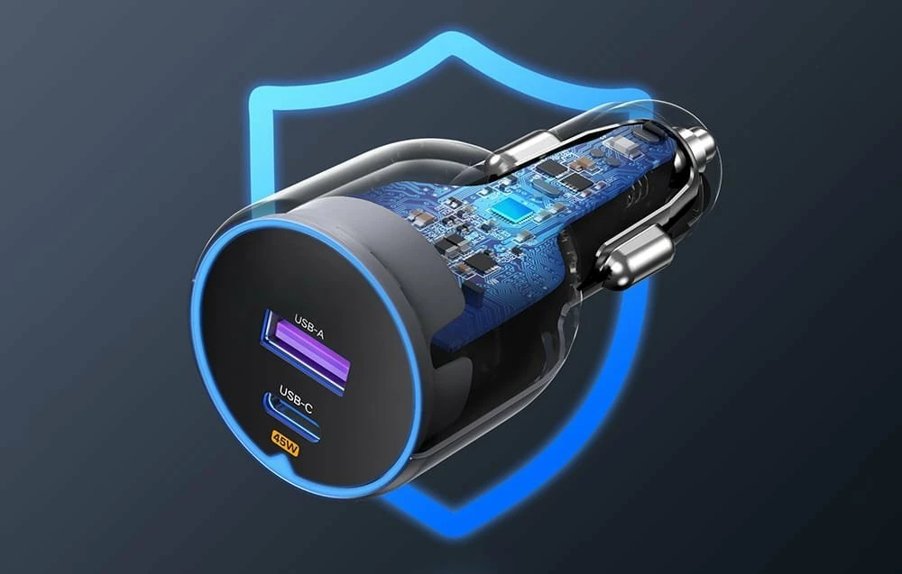 Karikues veture Ugreen EC701, USB + USB-C, 63W, i zi