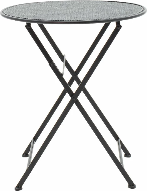 Tavolinë me karrige 3 copë Walen metal i zi