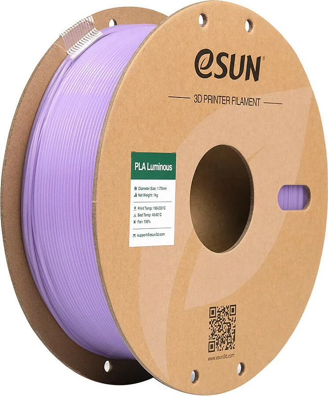 Filament 3D printeri eSun PLA-Luminous 1.75mm, 1kg, vjollcë