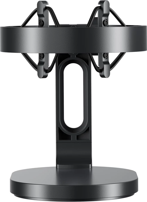 Mikrofon BOYA K9 me kabllo USB-C, 48 kHz 24-bit, RGB, me stendë tavoline dhe pop filter, i zi