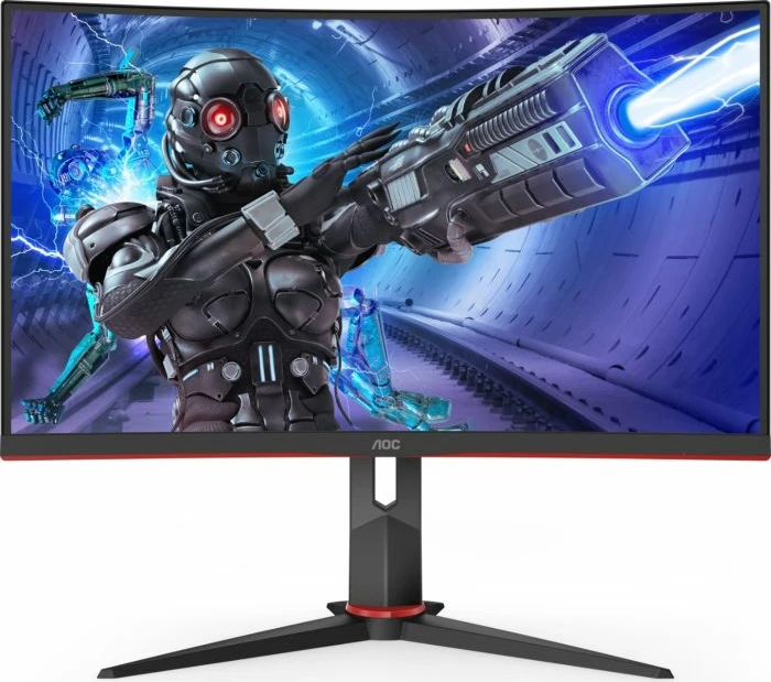 Monitor gaming AOC C32G2ZE/BK 31.5" VA FHD 240Hz i lakuar 1500R i zi