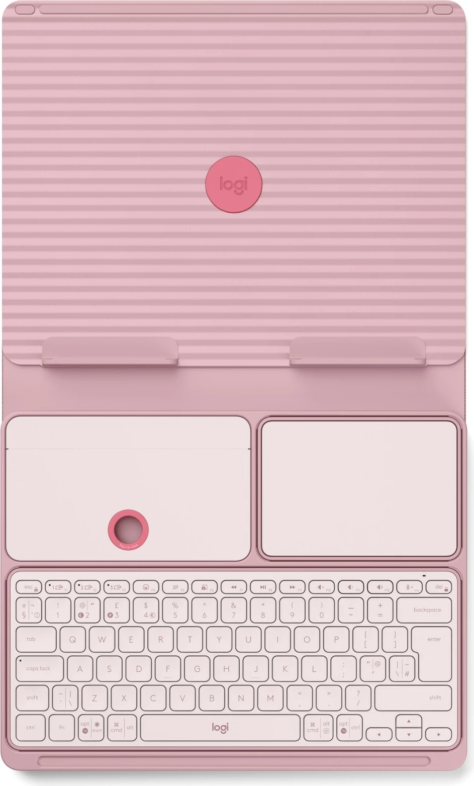 Tastierë mini Logitech 920-011240, QWERTY UK, touchpad, Bluetooth, Bohemian Blush