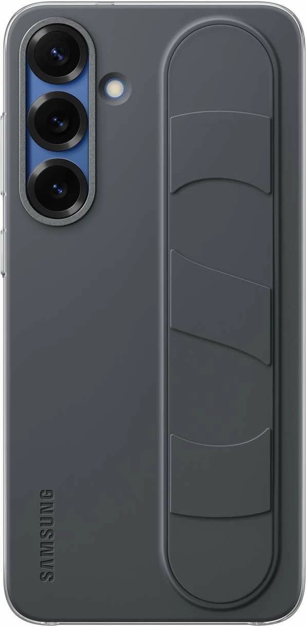 Mbështjellës Samsung EF-GS931CBEGWW për Galaxy S25, silikon, me dorezë dhe qëndrim, zi