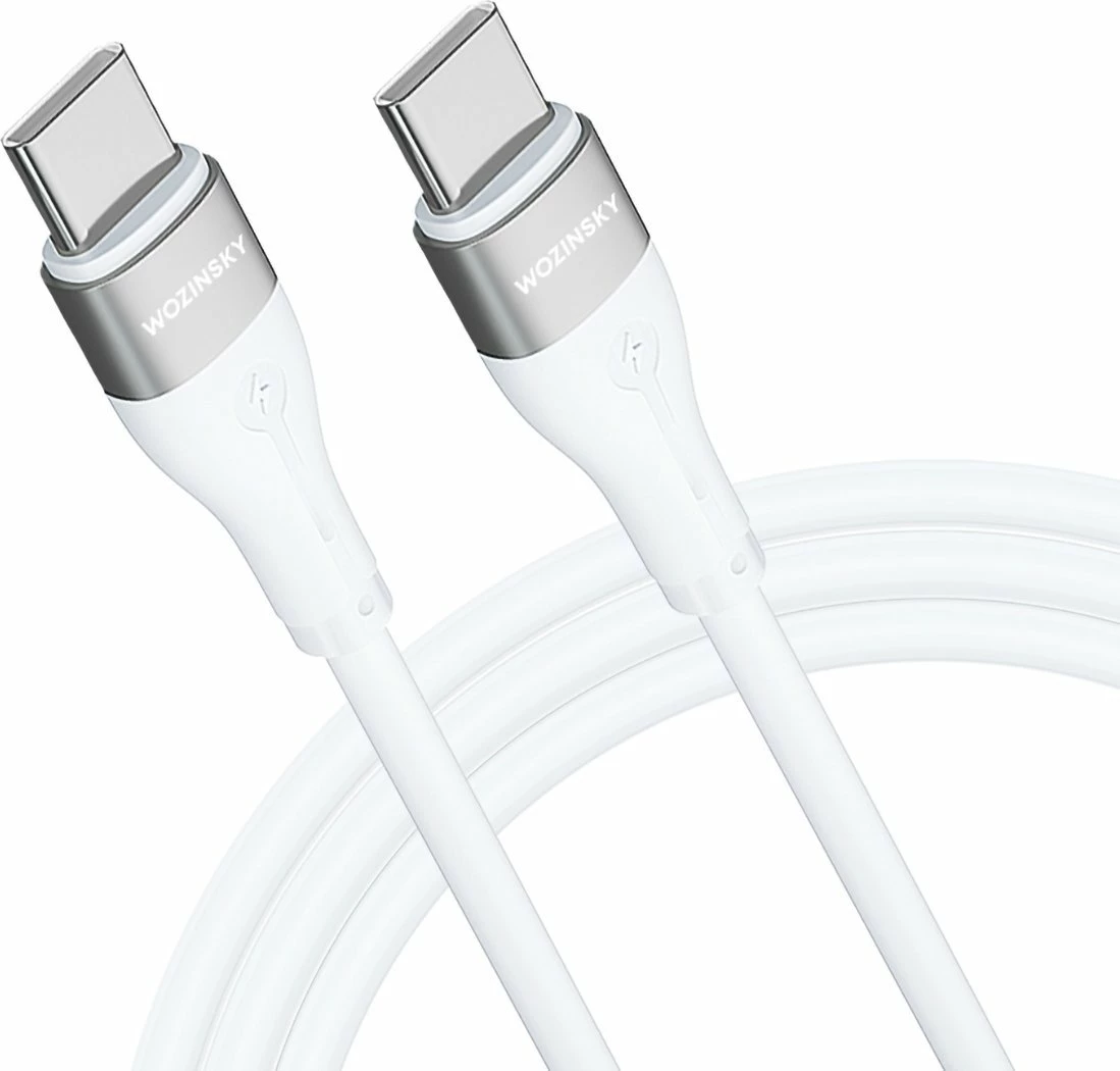 Kabllo USB-C në USB-C Wozinsky WSTCC2 2 m PD 65W e bardhë (1 copë)