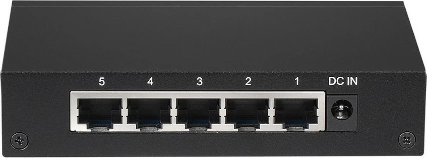 Switch Edimax GS-1005E, 5-Port Gigabit, pa menaxhim, montim në mur, i zi