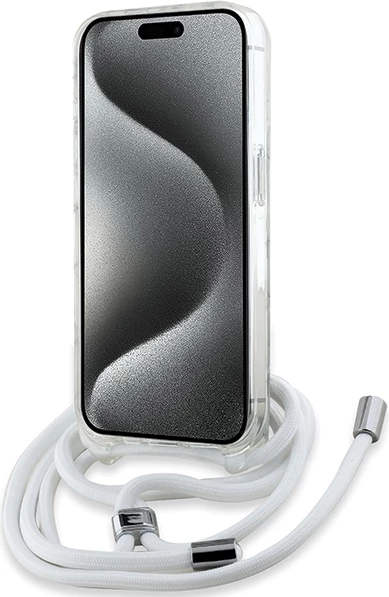 Mbështjellës Karl Lagerfeld IML Choupette Head & Cord MagSafe për iPhone 15 Pro, Transparent