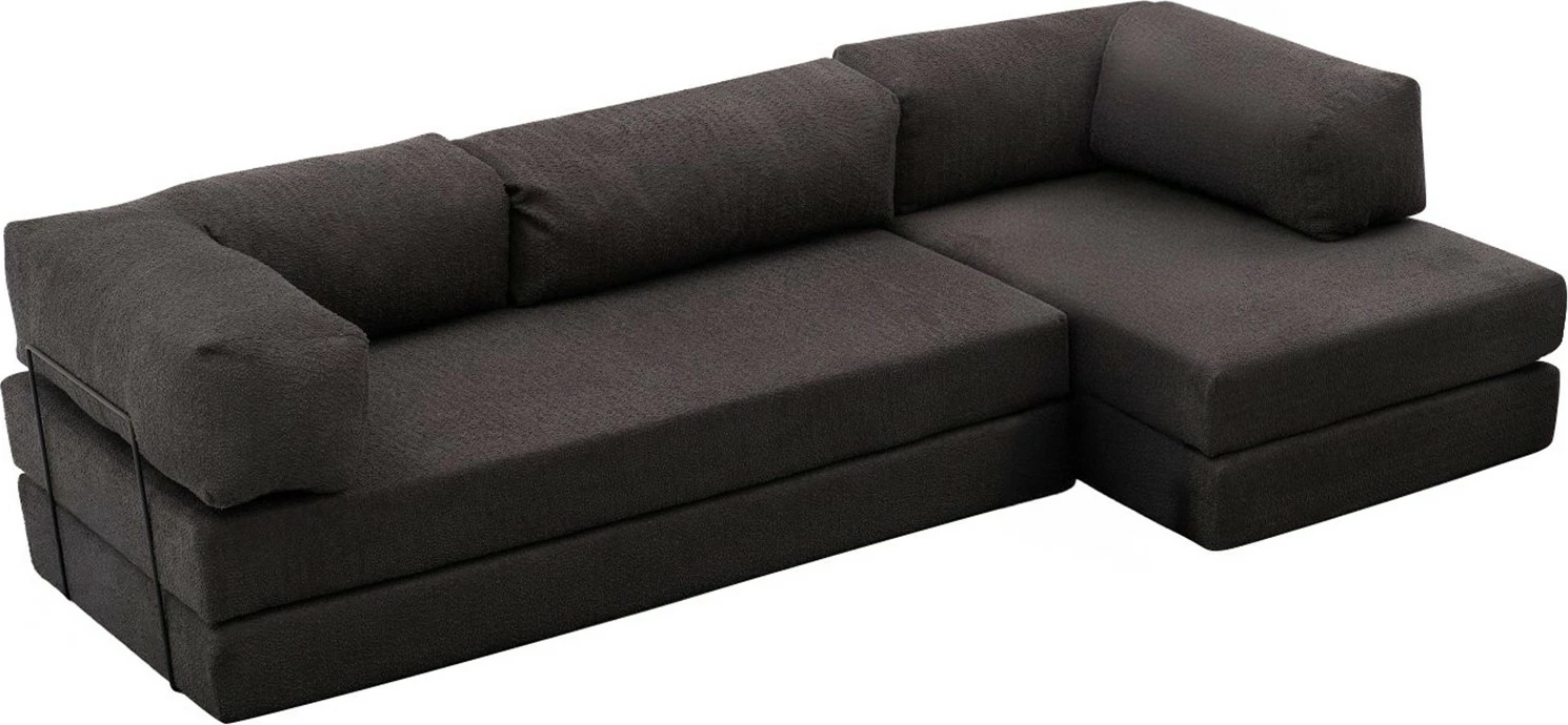 Kënd-sofë Atelier del Sofa, Comfort, ngjyrë antracit