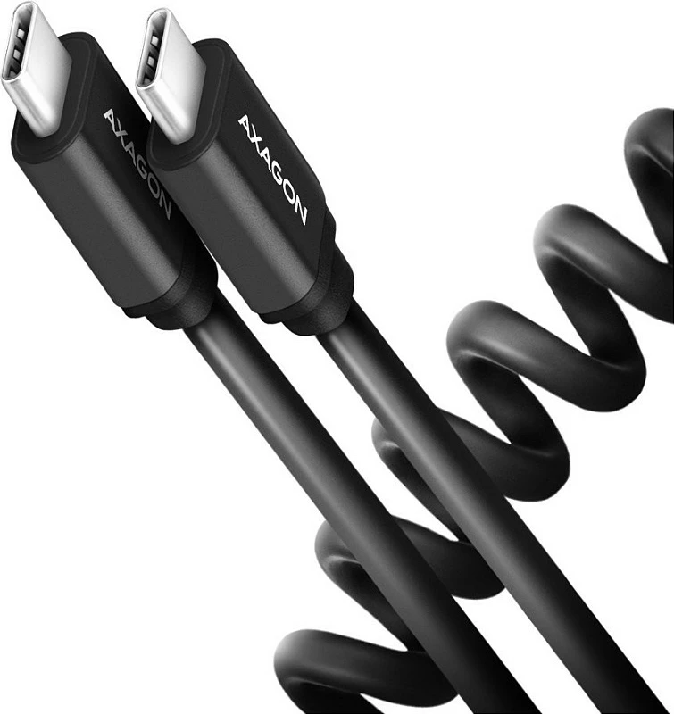 Kabllo USB-C Axagon BUCM-CM10TB, USB-C në USB-C 2.0, 0.6 m, e zezë