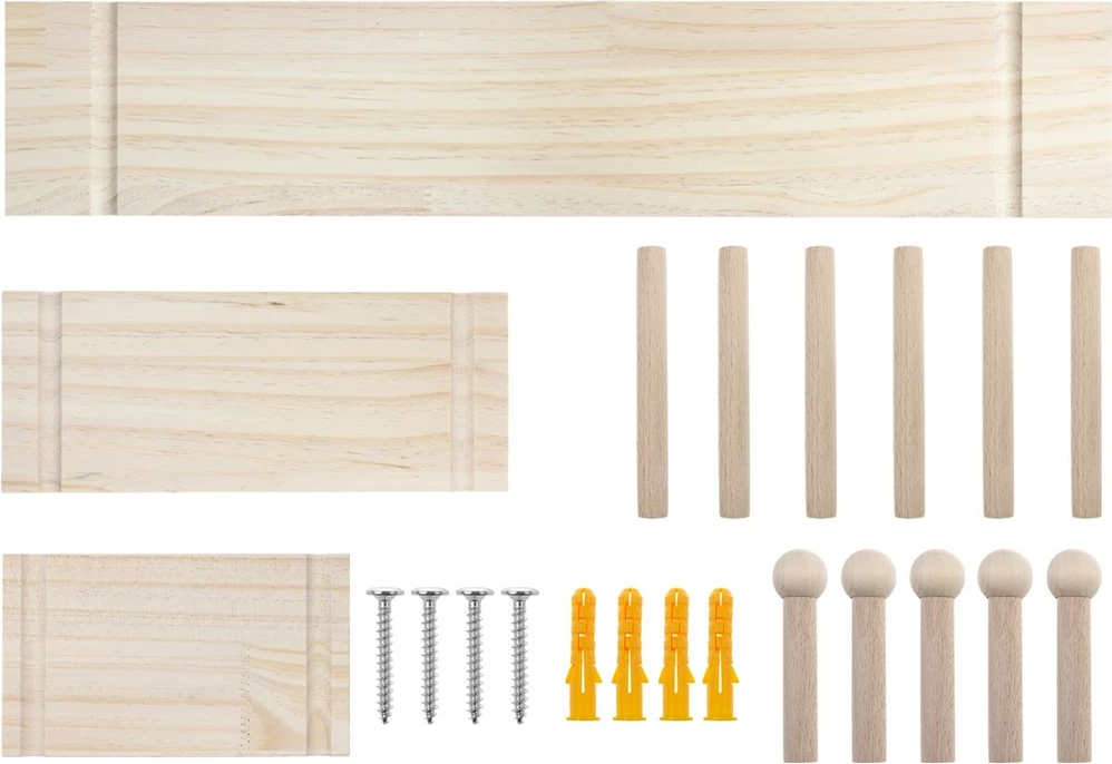 Organizues muri Maclean MC-131 WD, 60x80 cm, dru i çelët